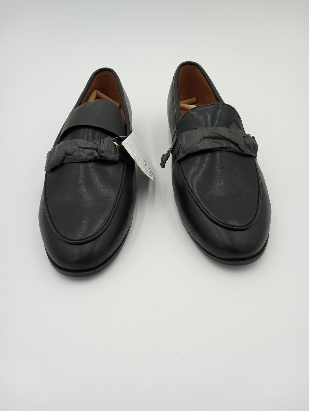 H&M Loafer Shoes Womens Black Slip On Round Toe Dress Flats Comfort Size 7